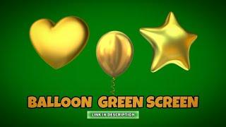 BALLOON GREEN SCREEN NO COPYRIGHT