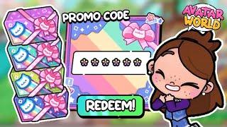 TODOS LOS PROMO CODE DE AVATAR WORLD  REGALOS GRATIS