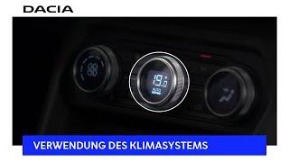 DACIA SANDERO  Verwendung der Klimaautomatik  Dacia Deutschland