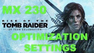 Nvidia MX 230 Rise Of The Tomb Raider Optimization Settings