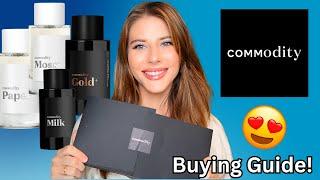 Commodity Fragrances Buying Guide Book Milk Gold & MORE First Impressions  Sephora Clean Beauty