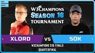 WC3 - UD XlorD vs Sok HU - Quarterfinal - W3Champions S16 Finals