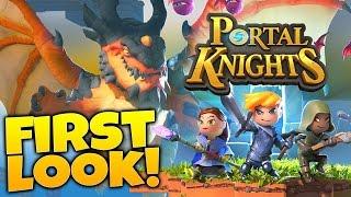 Portal Knights Gameplay Part 1 First Look - Deep Cave System - Lets Play Portal Knights Ep 1