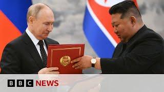 Russia pact with North Korea will protect us both from aggression says Putin  BBC News