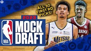 2023 NBA Mock Draft Victor Wembanyama to the Spurs + ALL 30 FIRST ROUND PICKS  CBS Sports