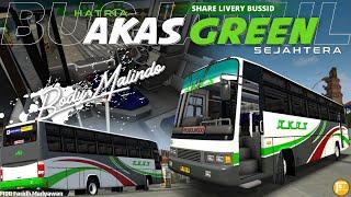  SHARE LIVERY BUSSID  AKAS GREEN BUMEL BODY JADUL MALINDO MOD BY @faridhmadyawan