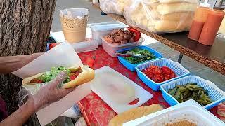 It is called the cheapest street food of the world  3 sandwiches for just 1$  #فلافل #street foods