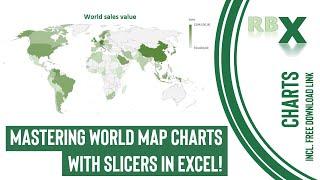 Mastering World Map Charts with Slicers in Excel
