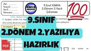 9.Sınıf Kimya 2.Dönem 2.Yazılı