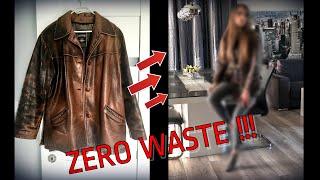 JAK PRZEROBIŁAM SKÓRZANĄ KURTKĘ OCHNIK Z SECOND HANDU? ZeroWaste  #1