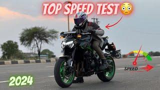 Loud Kawasaki Z900 Top Speed Test   2024 Z900 Gear Challenge 