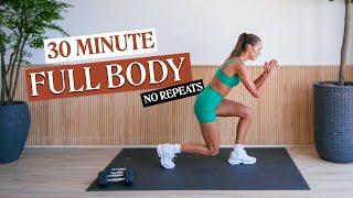 30min Full Body Workout  No Repeats  Sami Clarke