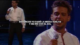 La Media Vuelta En Vivo • Luis Miguel  Letra + Video Remasterizado