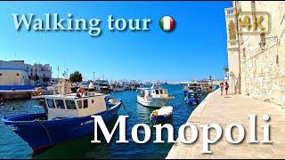 Monopoli Puglia Italy【Walking Tour】History in Subtitles - 4K