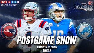 LIVE Patriots vs Lions Postgame Show