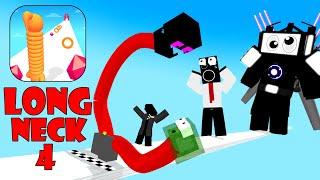 Minecraft Mobs  LONG NECK RUN CHALLENGE 4 - Minecraft Animation