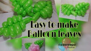 Easy to make Balloon Leaves