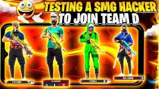 Testing A Smg Hacker  To Join Team D  Hacker Vs Mobile Players Will The Hacker Win  Free Fire