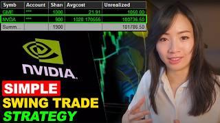 Simple Part-Time SWING TRADING STRATEGY +$110000 NVIDIA Stock Trading