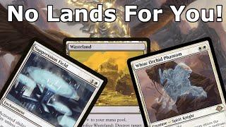 SUPPRESSION FIELD RETURNS-  Mono White Land Destruction  Court of Grace Prison Legacy MTG