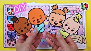 Paper diy  Toca boca Baby BookReady to go out #asmr #diy #종이놀이