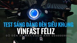 XE ĐIỆN VINFAST FELIZ ĐỘ BI CẦU DÀNG ĐÈN SIÊU SÁNG KHỦNG - Bi Led Kenzo S600 - Kenzo cx80