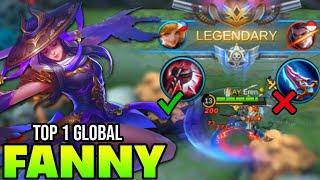 FANNY BEST BUILD 2021 AGGRESSIVE NONSTOP CABLES TOP 1 GLOBAL FANNY GAMEPLAY  MOBILE LEGENDS