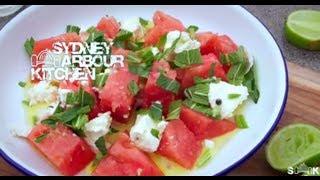 How to make Watermelon Feta & Mint Salad - Sydney Harbour Kitchen Ep 7