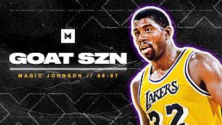 Magic Johnson SHOWTIME Highlights From 1986-87 MVP Season  GOAT SZN
