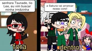 Como a Saruna virou cachaceira_ Rock Lee Tsunade Kakashi e Saruna_pause pra ler_ desculpa