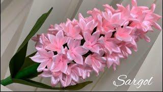 DIY  Satin Ribbon FlowersHow to make hyacinth flowers with satin ribbon