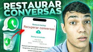 Como RECUPERAR as Mensagens do WhatsApp  RESTAURAR Conversas no iPhone 2024