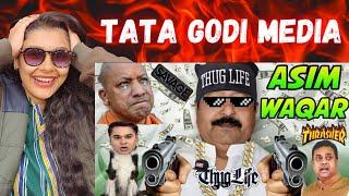  ASIM WAQUAR THUG LIFE   Indian Reaction On Godi Media Roast  Kelaya Reacts