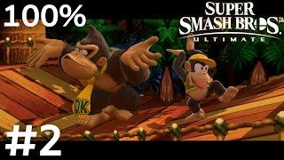 Super Smash Bros. Ultimate  World of Light Gameplay - Part 2 - The Kongo Jungle - 100% Walkthrough