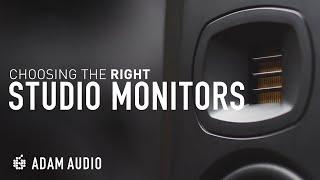 How to Choose the RIGHT Studio Monitors for You  ADAM Audio