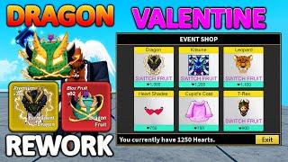 Finally Dragon Rework Update & Valentine Event Is Here Blox Fruits