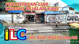 Perlintasan kereta api  KRL liar Pademangan Barat  Indonesia Level Crossing 2022