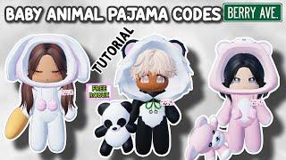 HOW TO BECOME A CUTE BABY + BABY ANIMAL PAJAMA CODES FOR BERRY AVENUE AND BLOXBURG TUTORIAL 2023 