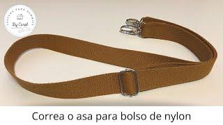 Tutorial ¿Cómo hacer una correa o asa para bolso con cinta de nylon o algodón?