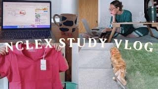 NCLEX studying week in my life  UWorld Mark K Figs + balancing a small business as a new grad RN