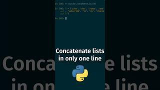 Concatenate #Python strings in one line #pythonic #code