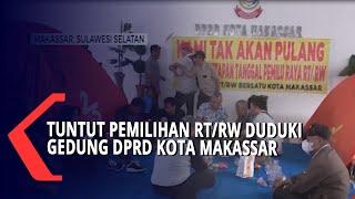 Tuntut Pemilihan RT RW Duduki Gedung DPRD Kota Makassar