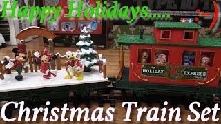 Toy Trains Disney Parks Christmas Train Set Unboxing and Playtime w Hulyan & Maya