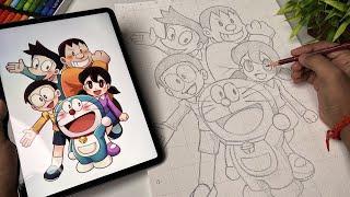 Doraemon Drawing  Outline Tutorial  Art Competition Update