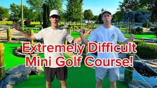 Extremely Difficult Mini Golf Course  Mini Golf Battle