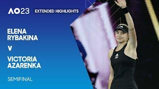 Elena Rybakina v Victoria Azarenka Extended Highlights  Australian Open 2023 Semifinal