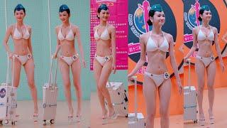 Bikini Miss Taiwan 2023 台灣小姐 比基尼 泳裝 第12屆  選拔賽活動 8號 甜美 可愛的 空姐 造型 高雄空中大學 禮堂