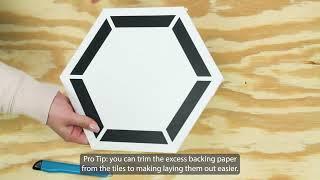 How to Install Hexagon FloorPops Peel and Stick Floor Tiles