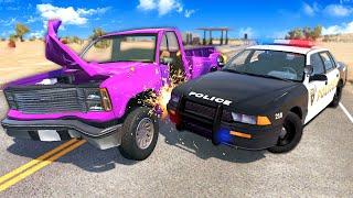 Can this INDESTRUCTIBLE TRUCK be Stopped? - BeamNG Police Chase