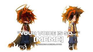 Your Voice is so... MEME  Fnaf x Gacha  ft. Terrence & Micheal Afton  MY AU  READ DESC